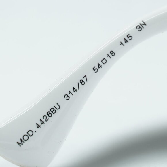 Versace White Oval Sunglasses with Gold Medusa Accent